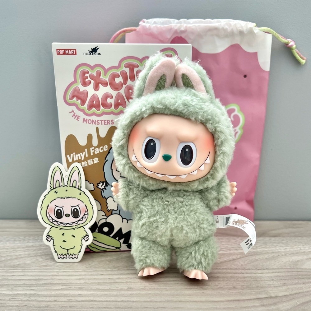 Pop Mart The Monsters Exciting Macaron Vinyl Plush Pendant - Green Grape